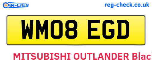 WM08EGD are the vehicle registration plates.