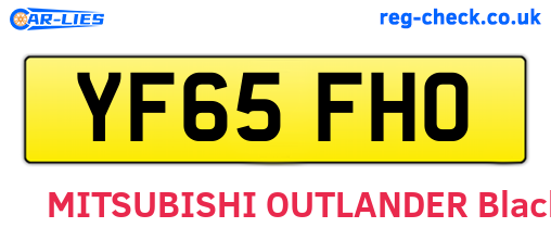 YF65FHO are the vehicle registration plates.