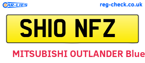 SH10NFZ are the vehicle registration plates.
