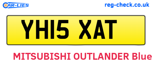 YH15XAT are the vehicle registration plates.