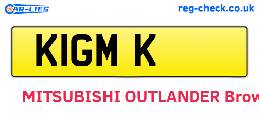K1GMK are the vehicle registration plates.