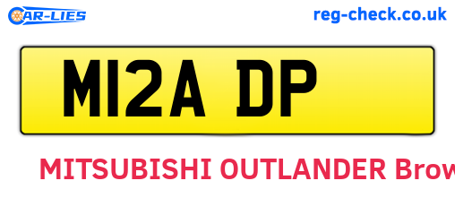 M12ADP are the vehicle registration plates.