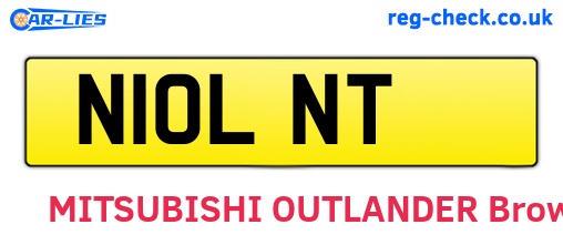 N10LNT are the vehicle registration plates.