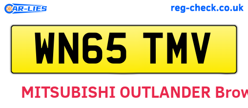 WN65TMV are the vehicle registration plates.