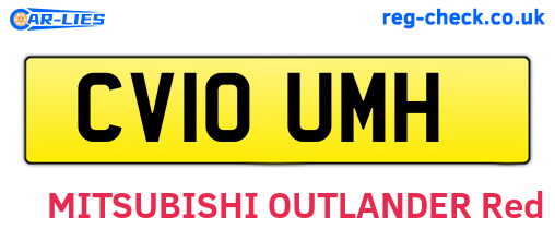 CV10UMH are the vehicle registration plates.