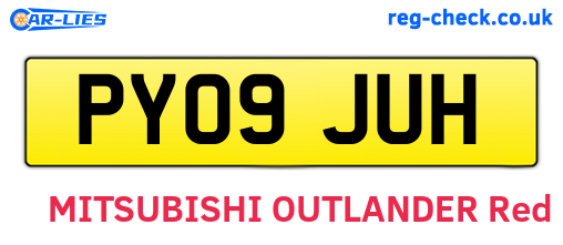 PY09JUH are the vehicle registration plates.