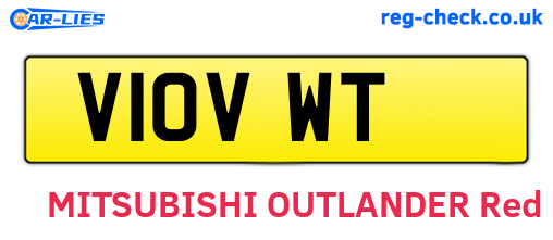 V10VWT are the vehicle registration plates.