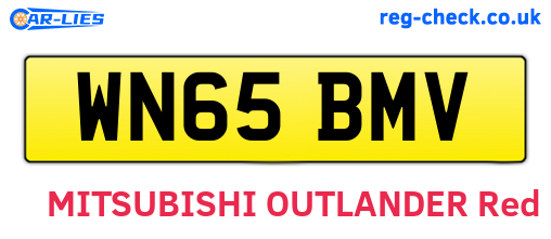 WN65BMV are the vehicle registration plates.