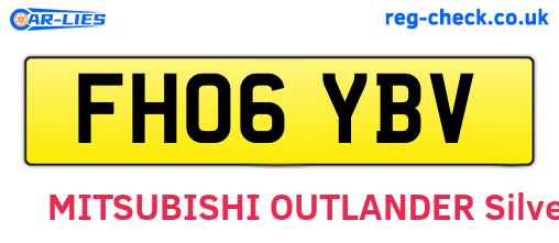 FH06YBV are the vehicle registration plates.