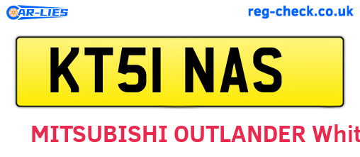 KT51NAS are the vehicle registration plates.