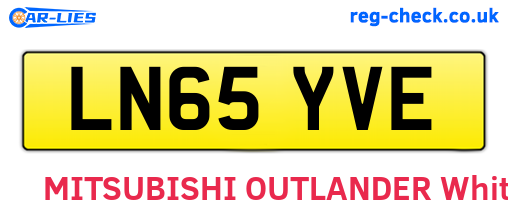 LN65YVE are the vehicle registration plates.