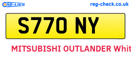 S77ONY are the vehicle registration plates.