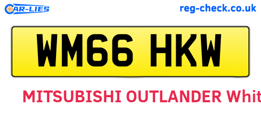 WM66HKW are the vehicle registration plates.