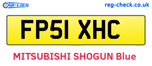 FP51XHC are the vehicle registration plates.