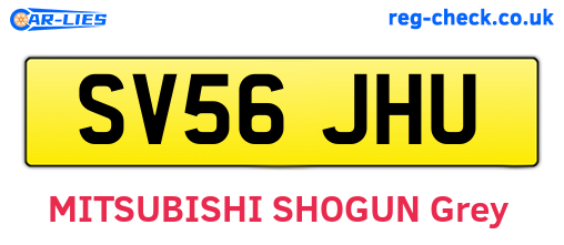 SV56JHU are the vehicle registration plates.