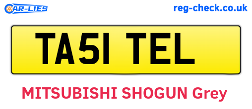 TA51TEL are the vehicle registration plates.