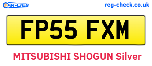 FP55FXM are the vehicle registration plates.