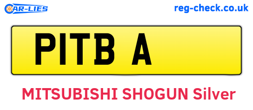 P1TBA are the vehicle registration plates.