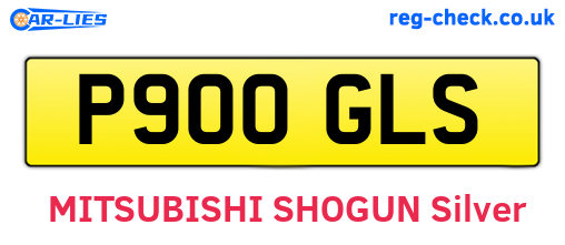 P900GLS are the vehicle registration plates.