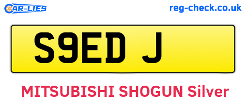 S9EDJ are the vehicle registration plates.