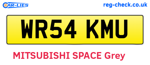 WR54KMU are the vehicle registration plates.