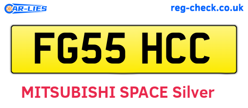 FG55HCC are the vehicle registration plates.