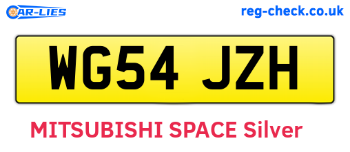 WG54JZH are the vehicle registration plates.