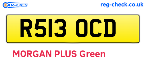R513OCD are the vehicle registration plates.