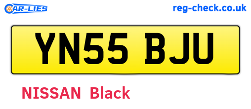 YN55BJU are the vehicle registration plates.