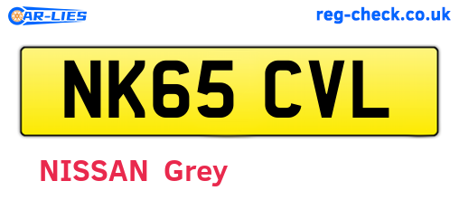 NK65CVL are the vehicle registration plates.
