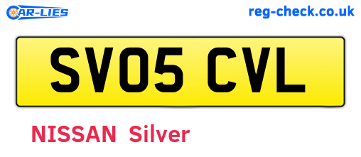 SV05CVL are the vehicle registration plates.