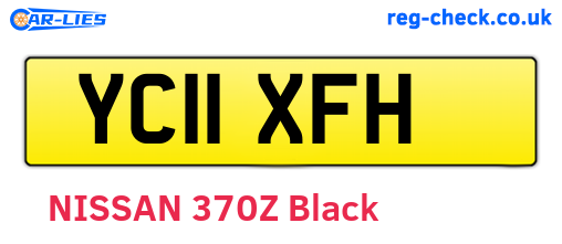 YC11XFH are the vehicle registration plates.