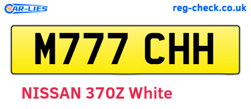 M777CHH are the vehicle registration plates.