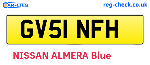 GV51NFH are the vehicle registration plates.