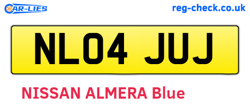 NL04JUJ are the vehicle registration plates.