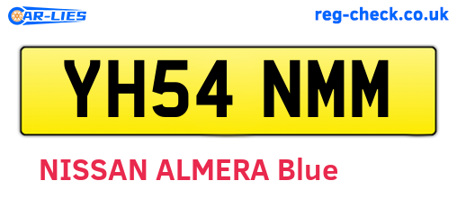 YH54NMM are the vehicle registration plates.