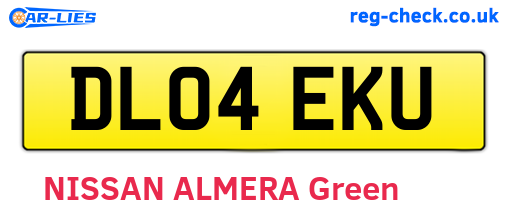 DL04EKU are the vehicle registration plates.