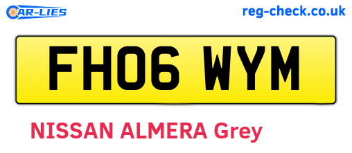 FH06WYM are the vehicle registration plates.