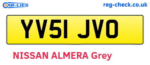 YV51JVO are the vehicle registration plates.