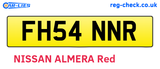 FH54NNR are the vehicle registration plates.
