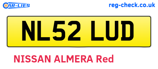 NL52LUD are the vehicle registration plates.
