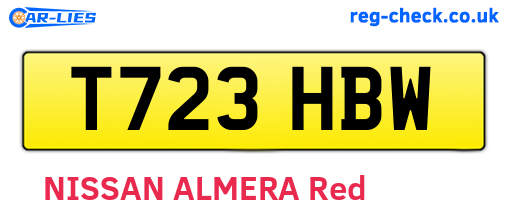 T723HBW are the vehicle registration plates.