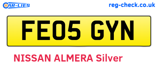 FE05GYN are the vehicle registration plates.