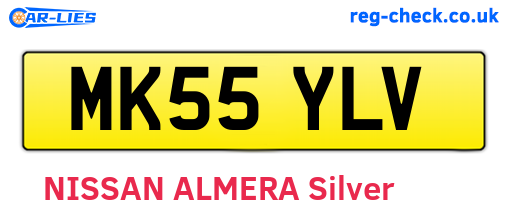 MK55YLV are the vehicle registration plates.