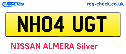 NH04UGT are the vehicle registration plates.