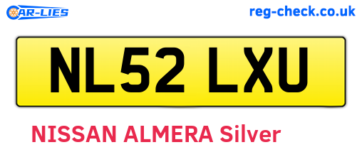 NL52LXU are the vehicle registration plates.