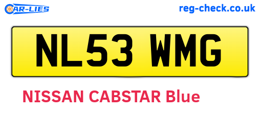 NL53WMG are the vehicle registration plates.
