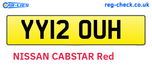 YY12OUH are the vehicle registration plates.