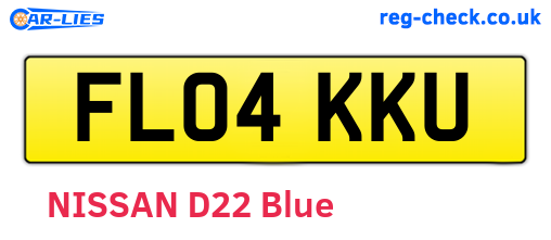 FL04KKU are the vehicle registration plates.