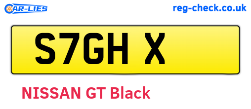 S7GHX are the vehicle registration plates.